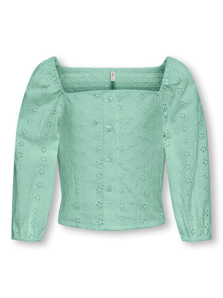 Kinder Langarmshirt PILEA Birds Egg Grün Regular Fit