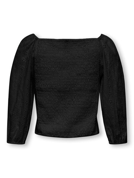 Kinder Langarmshirt PILEA Schwarz Regular Fit