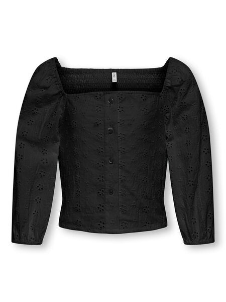 Kinder Langarmshirt PILEA Schwarz Regular Fit