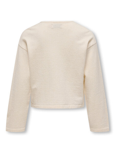 Kids trui IBI Whitecap Gray EMB BLACK Regular Fit