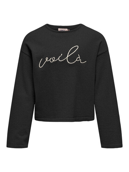 Kinderpullover IBI Schwarz EMB BIRCH Regular Fit