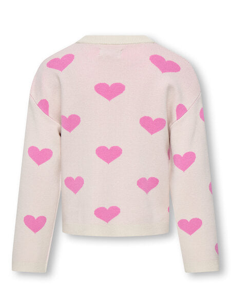 Kinderpullover MONTANA Birkenherz Fuchsia Pink Lockerer Schnitt