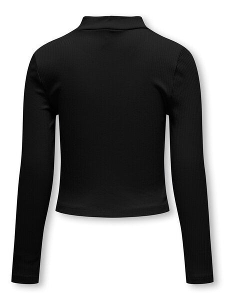 Kinder Langarmshirt BELFAST Schwarz Enganliegend