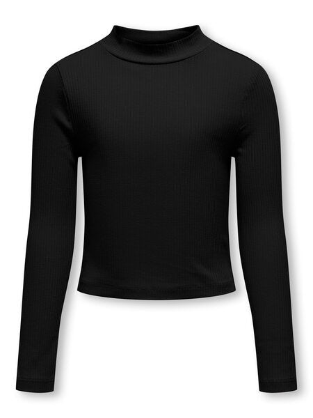 Kinder Langarmshirt BELFAST Schwarz Enganliegend