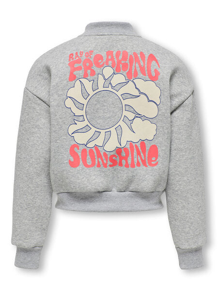 Kinderweste LOVELY Hellgrau Melange Sunshine Oversize Passform