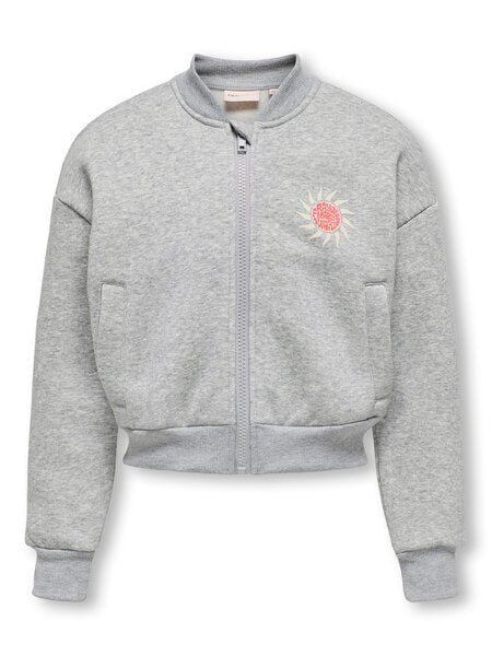 Kinderweste LOVELY Hellgrau Melange Sunshine Oversize Passform