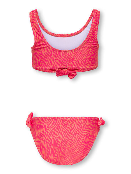 Kids bikini BEACH KNOT Dubarry Boho Zebra Raspberry