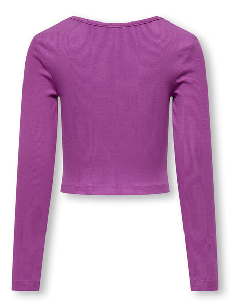 Kinder Langarmshirt NESSA Cattleya Orchidee Cut Out Herz Enganliegend