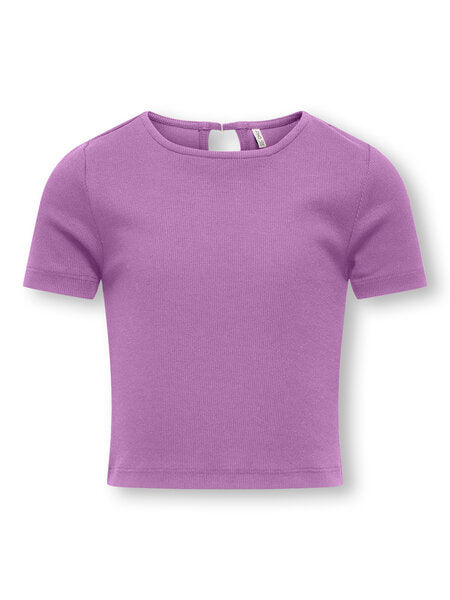 Kinder T-Shirt RENE Afrikanische Veilchen Herz Strass Regular Fit