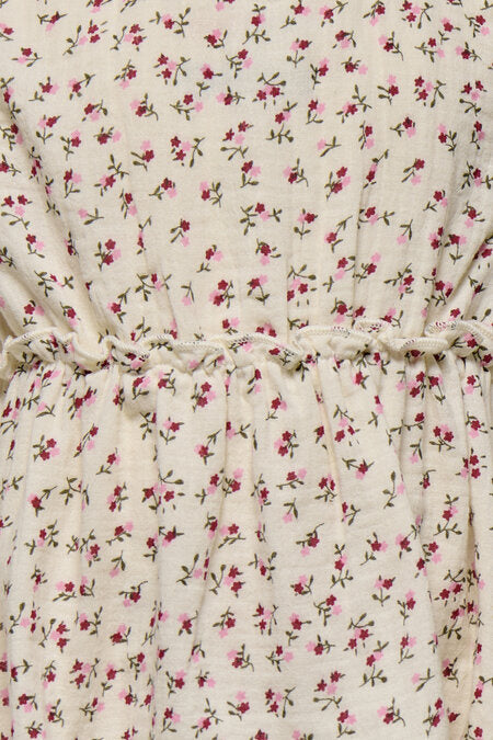 Mini Top THYRA Tofu Ditsy Blumen Lockerer Schnitt