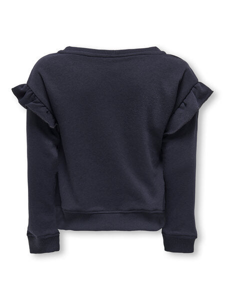 Mini trui SARA Night Sky EMB Heather Rose/Hedge Green Relaxed Fit