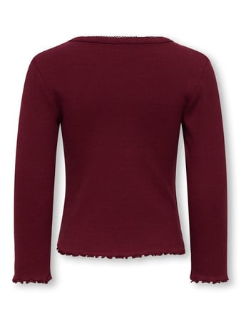 Mini longsleeve TRINNY Cabernet Tight Fit