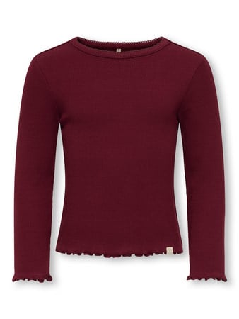 Mini longsleeve TRINNY Cabernet Tight Fit