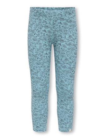 Mini legging TRINNY LIFE Cameo Blue Outlined Flower Tight Fit