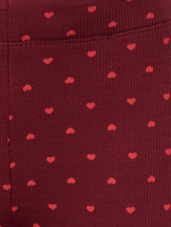 Mini legging TRINNY Cabernet Hearts Tight Fit