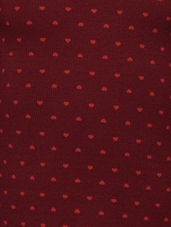 Mini longsleeve TRINNY Cabernet Hearts Tight Fit