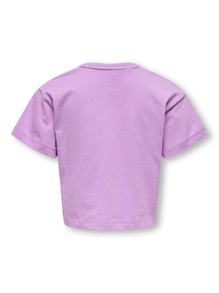 Kinder T-Shirt LEONA African Violet Kind Lockerer Schnitt