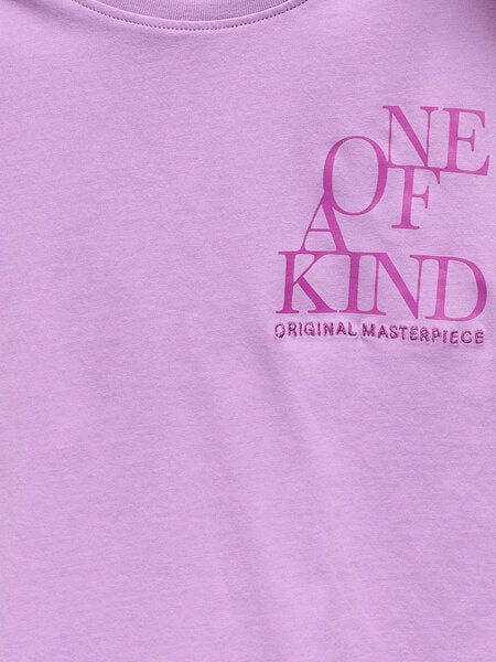 Kinder T-Shirt LEONA African Violet Kind Lockerer Schnitt