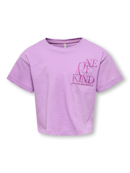 Kinder T-Shirt LEONA African Violet Kind Lockerer Schnitt