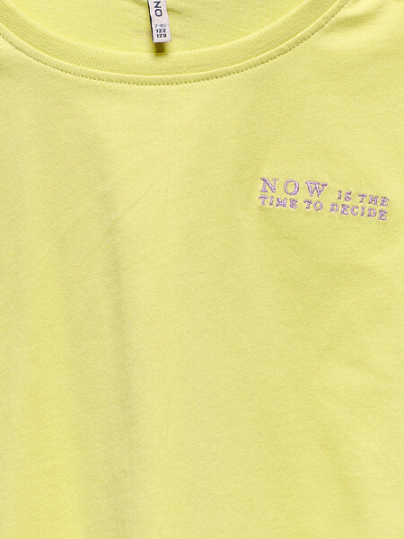 Kids T - shirt LEONA Lima Bean Now Loose Fit