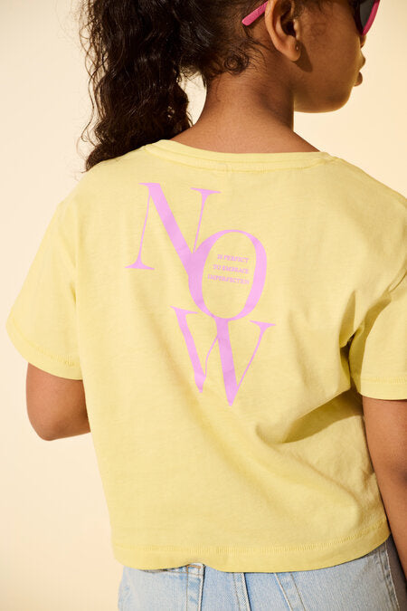 Kids T - shirt LEONA Lima Bean Now Loose Fit