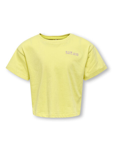 Kids T - shirt LEONA Lima Bean Now Loose Fit