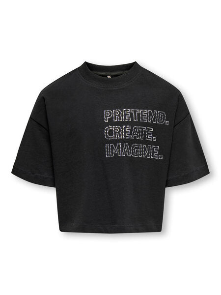 Kinder T-Shirt RIRI Schwarz Pretend/Stone Regular Fit