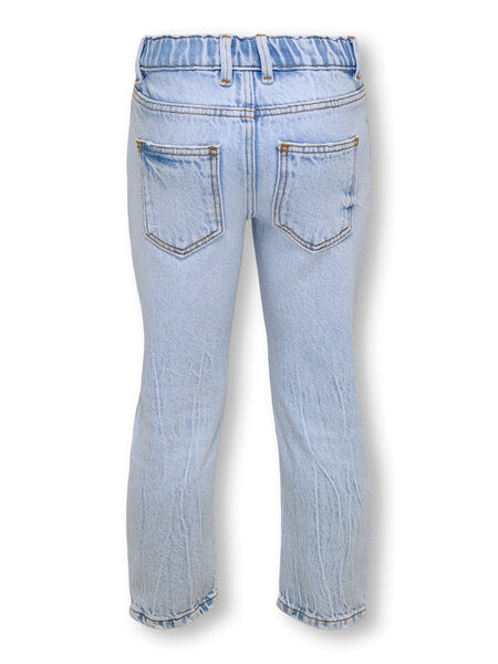 Mini spijkerbroek VALENTINE Light Blue Bleached Denim Straight Fit