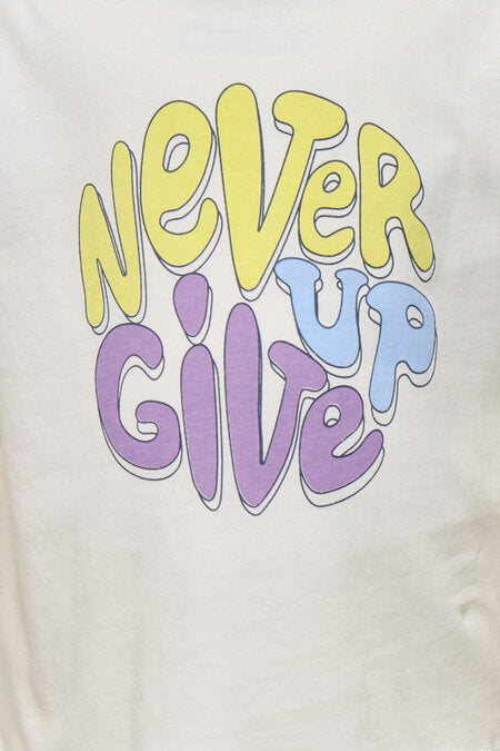 Mini T - shirt RENNA Cloud Dancer Never Loose Fit