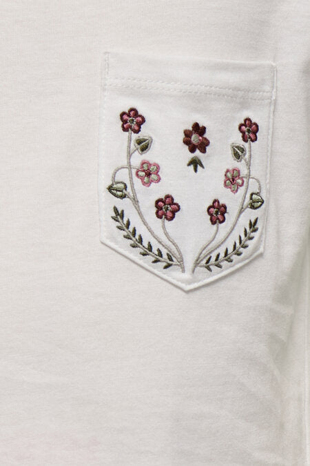 Mini T-Shirt POLLI Cloud Dancer Wreth Oversize Passform