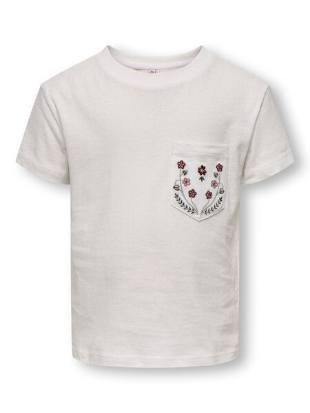 Mini T-Shirt POLLI Cloud Dancer Wreth Oversize Passform