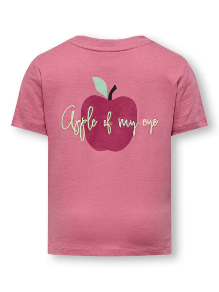 Mini T - shirt CANDY Heather Rose Apple Oversize Fit