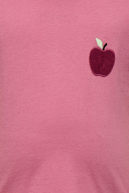 Mini T - shirt CANDY Heather Rose Apple Oversize Fit