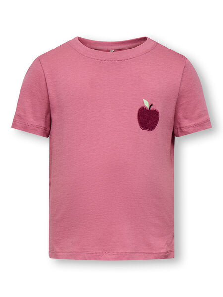 Mini T - shirt CANDY Heather Rose Apple Oversize Fit