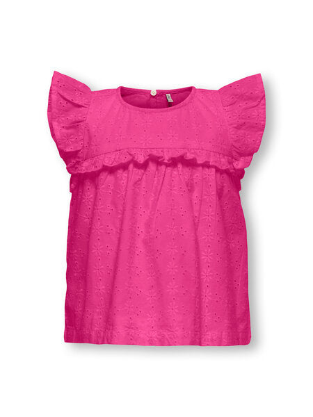 Mini Top MARGOT Fuchsia Fedora EMB - DTM Loose Fit