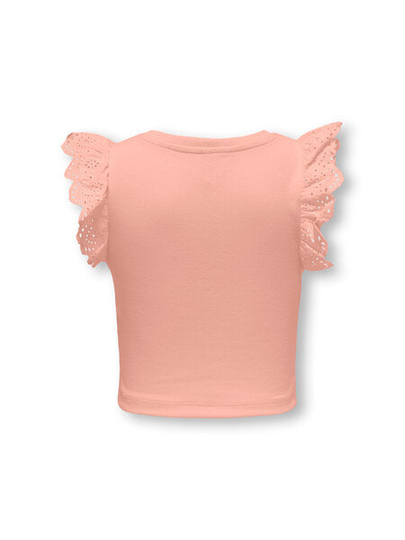 Mini top DREA Salmon EMB / DTM Regular Fit