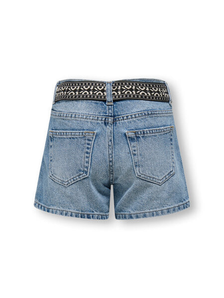 Kids short ELLA Light Medium Blue Denim Straight Fit
