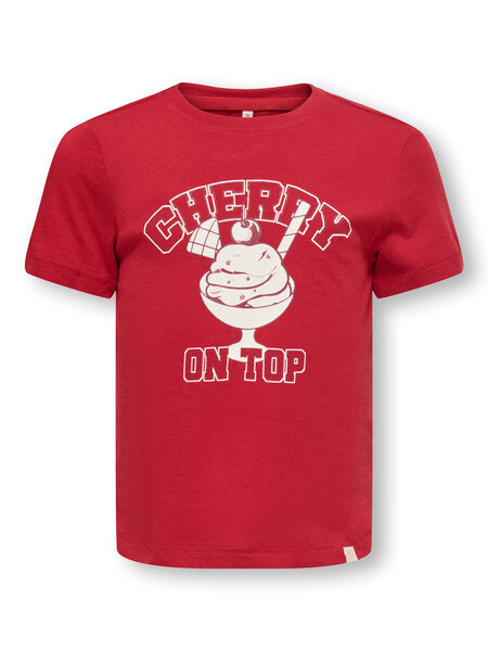 Mini T-Shirt CANDY Reitsport Rot Varsity Regular Fit