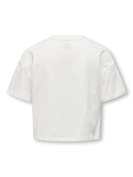 Kinder T-Shirt DAPHNE Cloud Dancer Untamed Oversize Cropped Fit