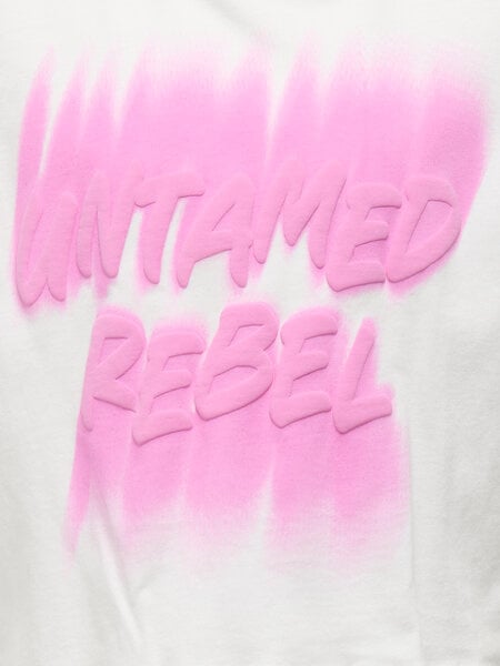 Kids T - shirt DAPHNE Cloud Dancer Untamed Oversize Cropped Fit