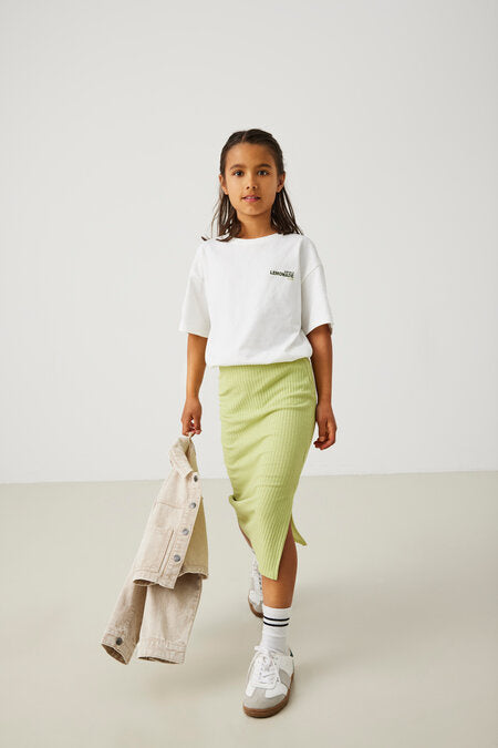 Kinder T-Shirt HELEN Cloud Dancer Lemonade Loose Fit