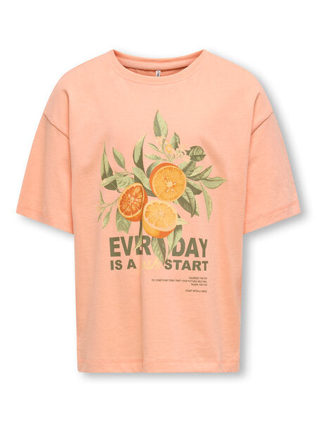 Kids T - shirt HELEN Salmon Fresh Loose Fit