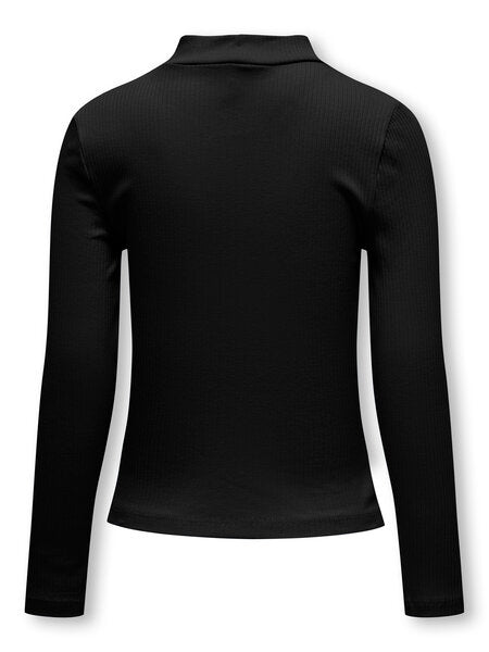 Kinder Langarmshirt BELFAST Schwarz Enganliegend