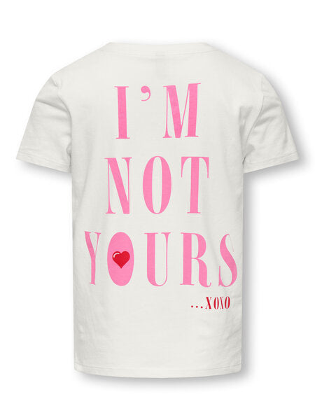 Kinder T-Shirt LOTTE - ARIYA Cloud Dancer Not Yours Regular Fit