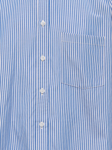 Kinderbluse EMA Bright White Mazarine Blue Loose Fit