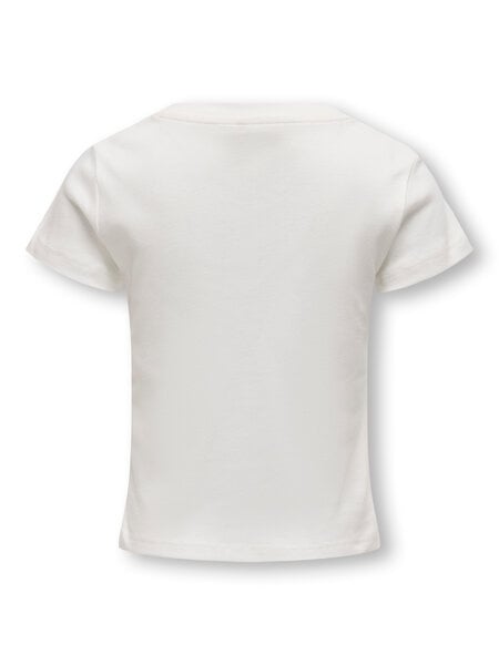 Mini Top KIRA Cloud Dancer Cherry Regular Fit