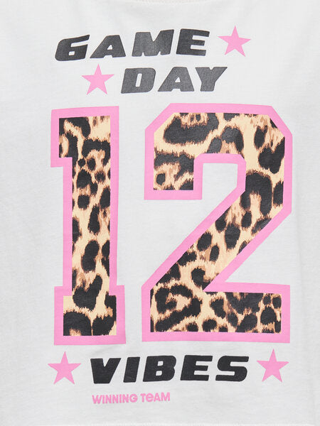 Kinder T-Shirt OLIVIA Cloud Dancer Game Day/Leo Loose Fit