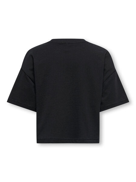 Kinder T-Shirt OLIVIA Schwarz Game Day/Leo Loose Fit