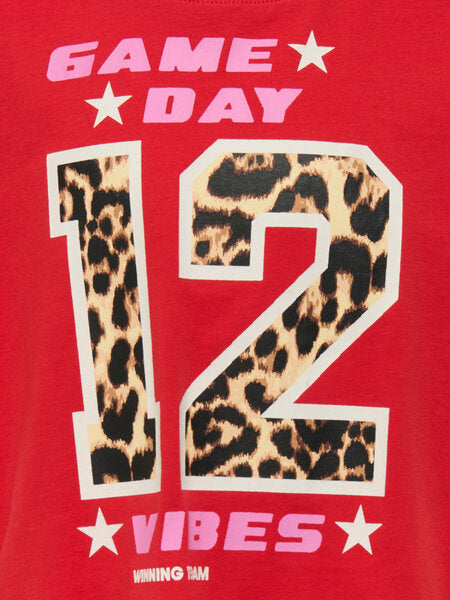 Kids T - shirt OLIVIA Mars Red Game Day/Leo Loose Fit