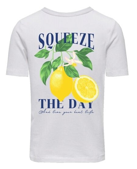 Kids T - shirt NANCY Cloud Dancer Freshly Squezzed/Lemon Regular Fit